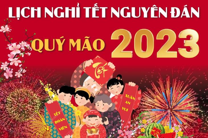 Lịch nghỉ Tết Nguyên đán Quý Mão 2023